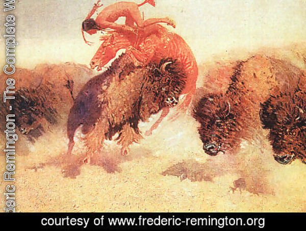 Frederic Remington - The Buffalo Runner 1907