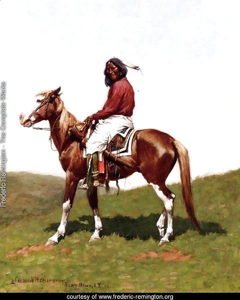 Comanche Brave, Fort Reno, Indian Territory