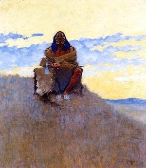 Frederic Remington - When His Heart is Bad