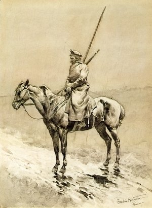Frederic Remington - Cossack Picket on the German Frontier