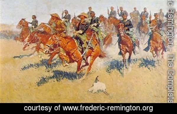 Frederic Remington - The Cavalry Charge
