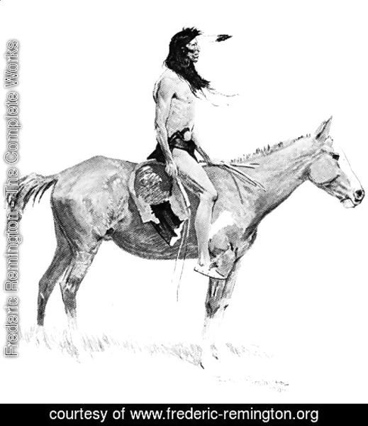 Frederic Remington - An Indian Brave