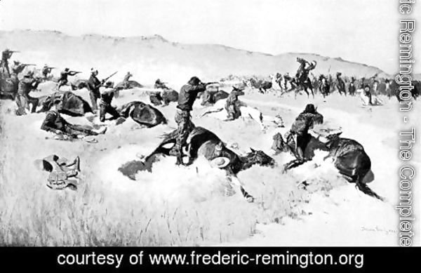 Frederic Remington - Forsythe's Fight on the Republican River