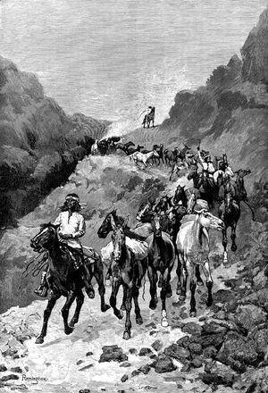 Geronimo and His Band Returning from a Raid into Mexico