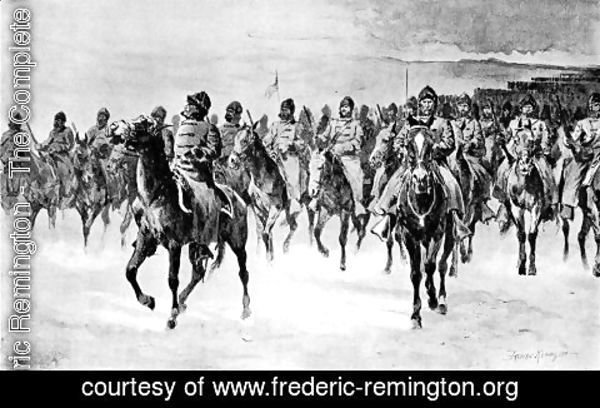Frederic Remington - Miles's Army at Pine Ridge