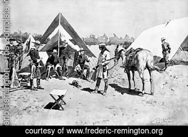 Frederic Remington - Satisfying the Demands of Justice, The Head