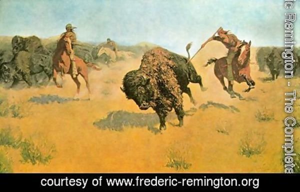 Frederic Remington - The Buffalo Runners