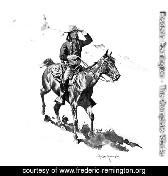 Frederic Remington - The Indian Soldier