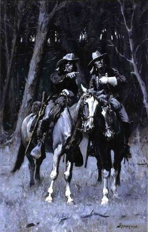 Frederic Remington - Cheyenne Scouts Patrolling The Big Timber Of The North Canadian Oklahoma