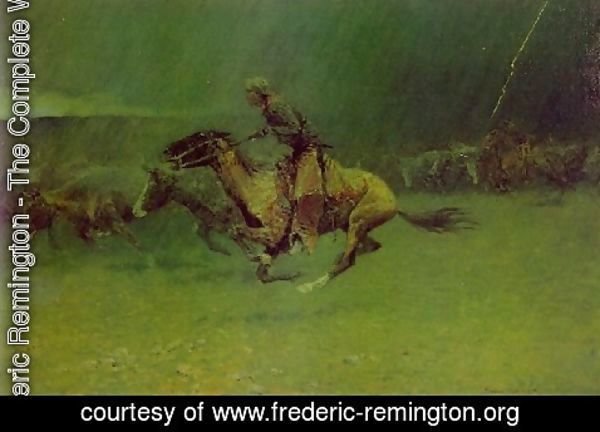 Frederic Remington - Remington Stampede
