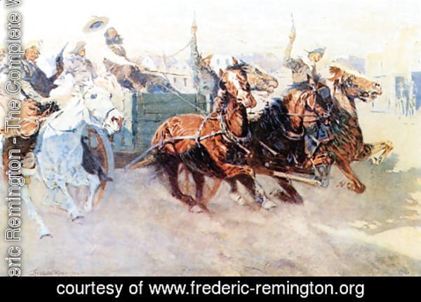 Frederic Remington - Bringing Home the New Cook 1907