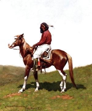 Frederic Remington - Comanche Brave, Fort Reno, Indian Territory