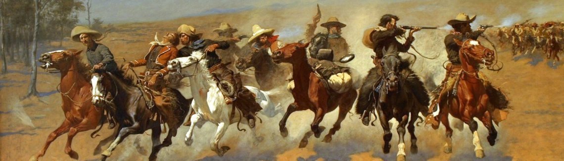 Frederic Remington Tom Kicked Away the Stirrups and Grasped the Low ...