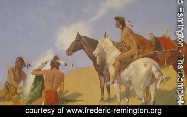 Frederic Remington - The Smoke Signal