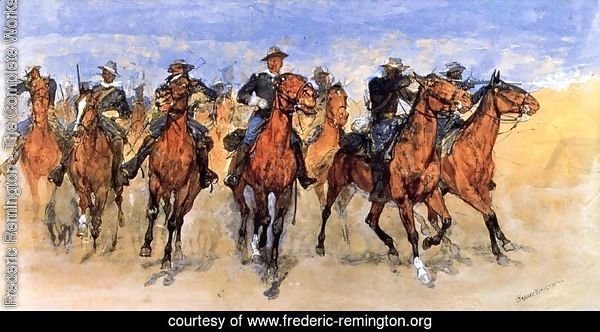Frederic Remington - The Complete Works - Colored Troopers to the ...