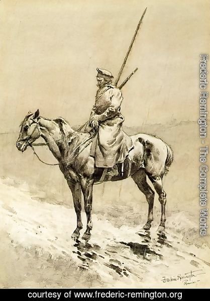 Frederic Remington - Cossack Picket on the German Frontier