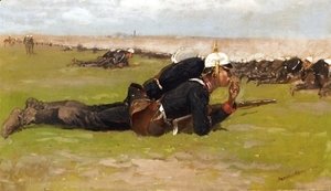 Frederic Remington - Field Drill for the Prussian Infantry