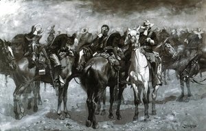 Frederic Remington - Cavalry in an Arizona Sandstorm