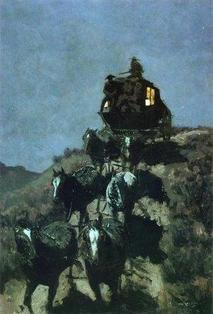 Frederic Remington - The Old Stage Coach of the Plains