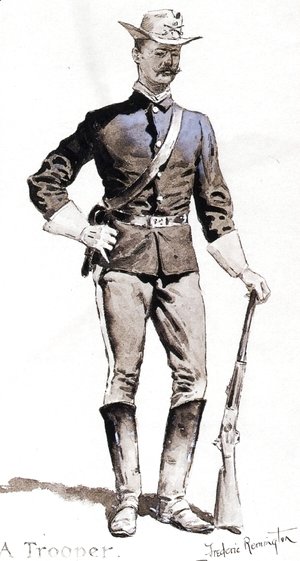 Frederic Remington - A Trooper