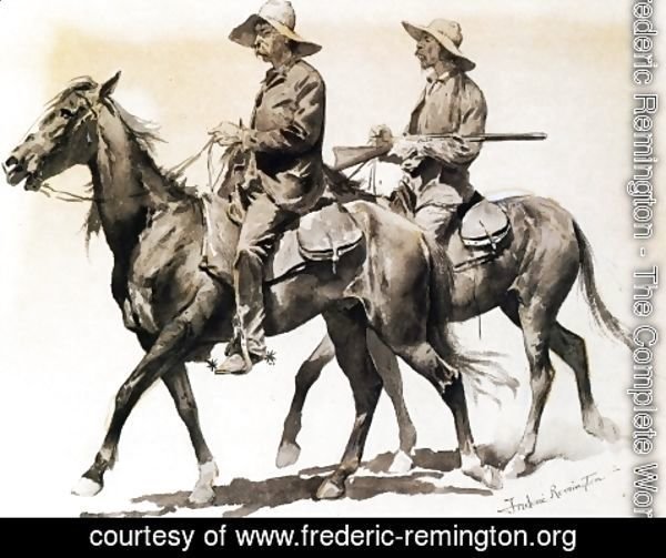 Frederic Remington - Cracker Cowboys of Florida