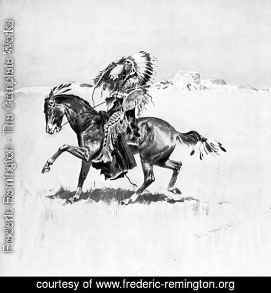 Frederic Remington - A Cheyenne Warrior