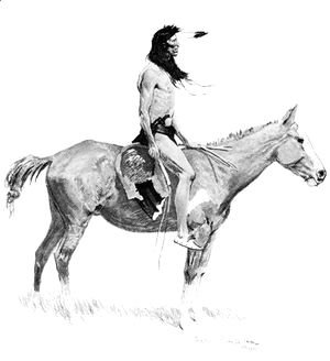 Frederic Remington - An Indian Brave