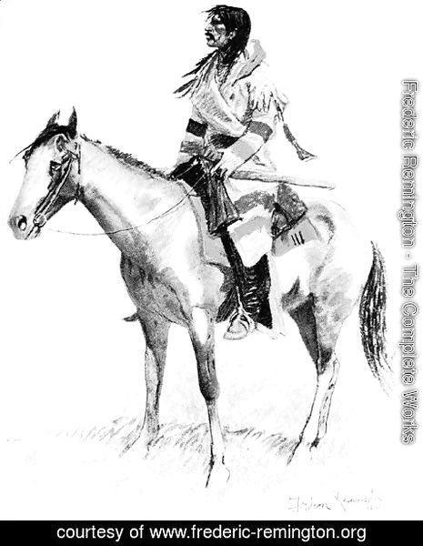 Frederic Remington - An Indian Scout