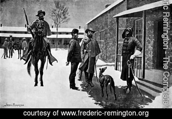 Frederic Remington - Bringing in a Deserter