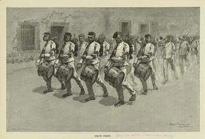 Frederic Remington - Mexican Army Drum Corps
