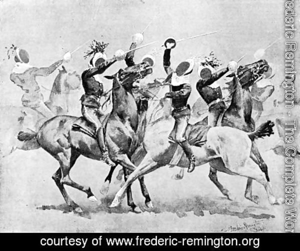 Frederic Remington - Sketches at the Circus of Troop 'A'