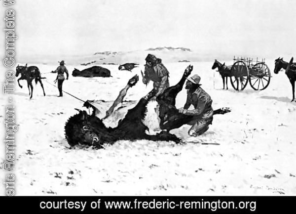 Frederic Remington - Taking the Robe