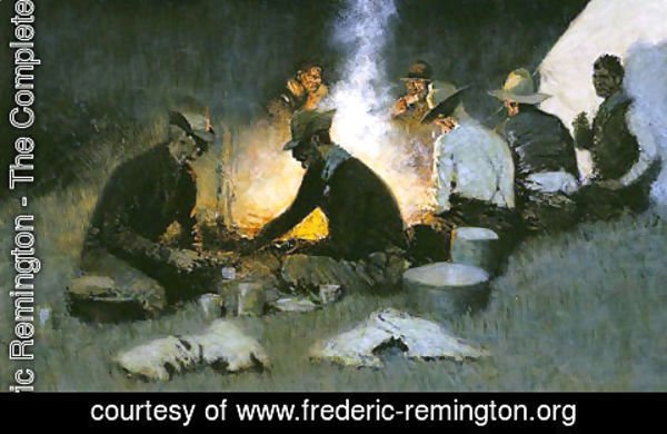 Frederic Remington - The Hunters' Supper