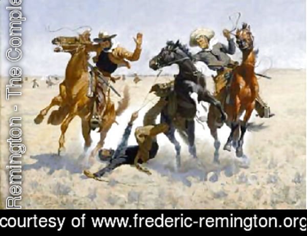 Frederic Remington - Aiding a Comrade 188990