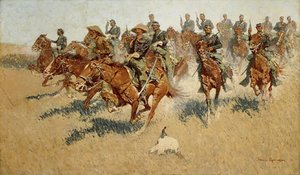 Frederic Remington - On the Southern Plains 1907