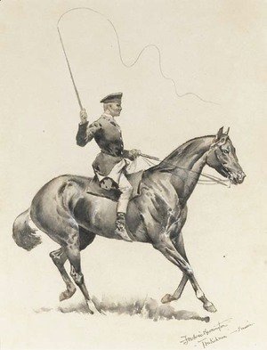 Frederic Remington - A 'Trakehner' Horse Wrangler