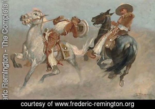 Frederic Remington - Cowboy Fun In Old Mexico
