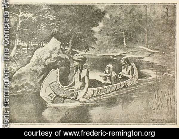 Frederic Remington - The Song of Hiawatha illustration