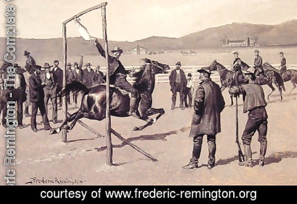Frederic Remington - A Gander Pull
