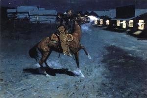 Frederic Remington - An Arguement With The Town Marshall