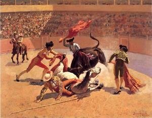 Frederic Remington - Bull Fight In Mexico